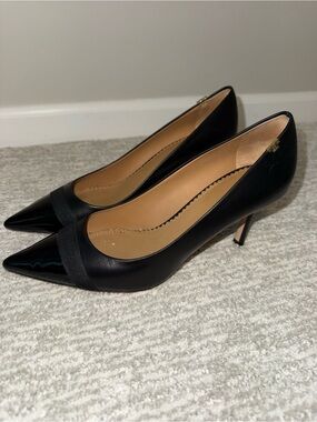 Tory Burch Penelope Grosgrain Cap Toe Pumps